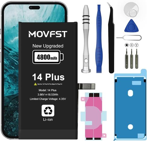 Replacement Battery for iPhone 8 Plus,Li-ion Polymer 5000mAh High Capacity Battery Fit for iPhone 8 Plus Model A1864 A1897 A1898 with Repair Tool Kits in Saudi Arabia