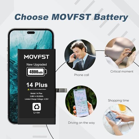 Replacement Battery for iPhone 8 Plus,Li-ion Polymer 5000mAh High Capacity Battery Fit for iPhone 8 Plus Model A1864 A1897 A1898 with Repair Tool Kits in Saudi Arabia