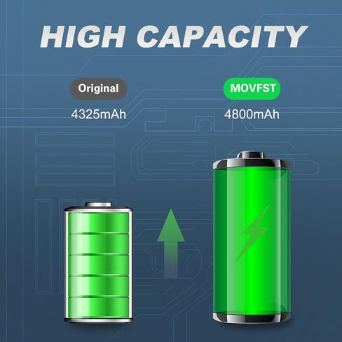 Replacement Battery for iPhone 8 Plus,Li-ion Polymer 5000mAh High Capacity Battery Fit for iPhone 8 Plus Model A1864 A1897 A1898 with Repair Tool Kits in Saudi Arabia