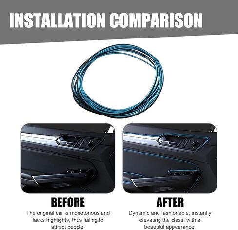 33FT Electroplated Car Interior Moulding Trim Strip, Flexible Decor Molding Door Panel Gap Trim Strip, Dashboard Pinstriping Filler Insert Strips with Tool, DIY Garnish for Cars SUVs (Purple) in Saudi Arabia