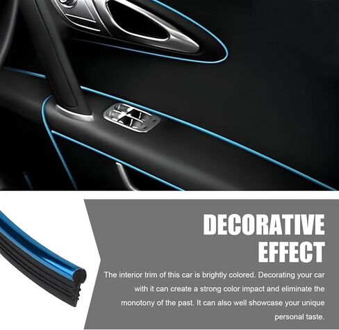 33FT Electroplated Car Interior Moulding Trim Strip, Flexible Decor Molding Door Panel Gap Trim Strip, Dashboard Pinstriping Filler Insert Strips with Tool, DIY Garnish for Cars SUVs (Purple) in Saudi Arabia