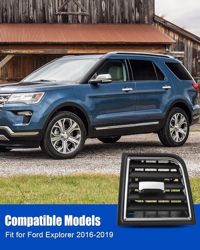 Dash Air Vent Grille Cover Left Fit for Ford Explorer 2016 2017 2018 2019 Replace FB5Z19893CE FB5Z-19893-CE, Center Console Air Conditioning Outlet, AC Vent Panel in Saudi Arabia