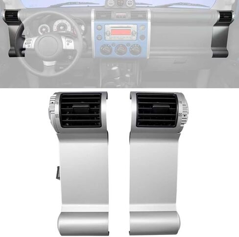 Left and Right Side Dashboard AC Air Vent Outlet Panel Compatible with Toyota Cruiser 2007-2023 Front Driver and Passenger Side Dash A/C Air Conditioning Vent Grill Cover Replaces 55650-35080 in Saudi Arabia