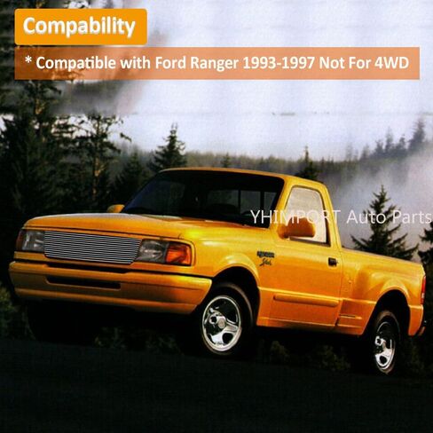 يناسب 1993-1997 Ford Ranger Black الرئيسي العلوي من شبكة البليت إدراج جزء استبدال شواية الألومنيوم الصلبة in Kuwait