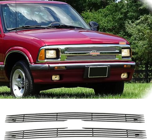 يناسب 1994 1995 1996 1997 تشيفي S-10 S10 بيك اب الرئيسي العلوي شبكة البليت الكروم شواء إدراج كومبو in Saudi Arabia