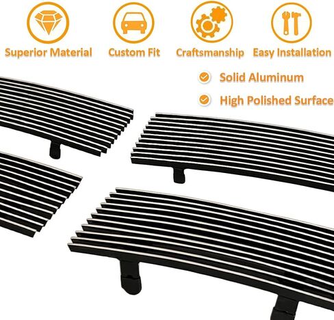 Fits 2005 2006 2007 Dodge Magnum Main Upper Polished Aluminum Billet Grille Insert Replacement Grill in Saudi Arabia