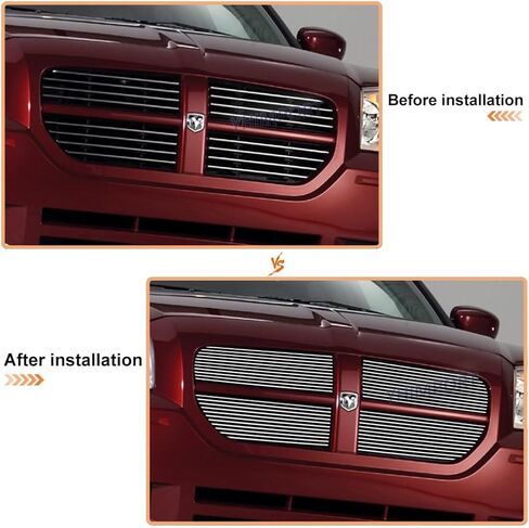 Fits 2005 2006 2007 Dodge Magnum Main Upper Polished Aluminum Billet Grille Insert Replacement Grill in Saudi Arabia