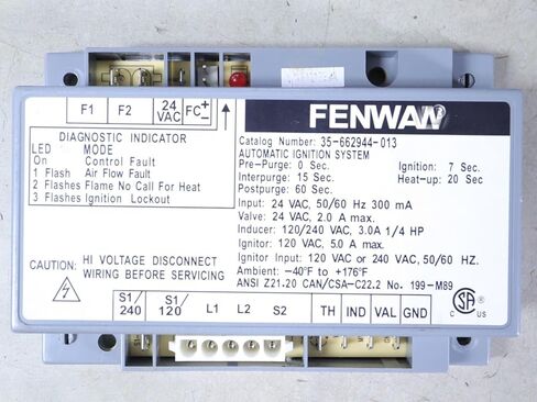 استبدال FENWAL 35-662944-013 وحدة التحكم في الإشعال التلقائي OEM in Saudi Arabia