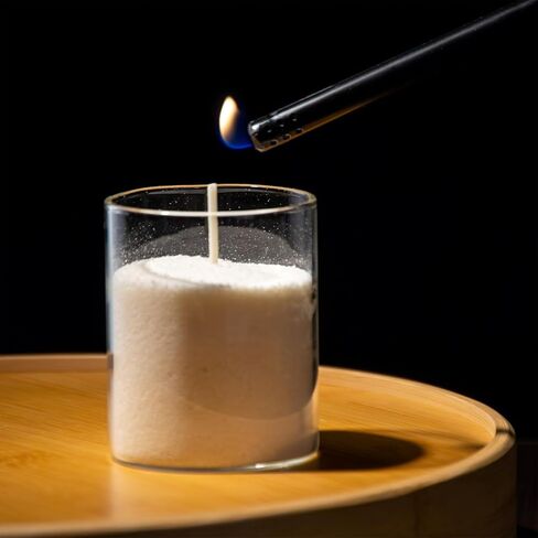 Estrella Blanca 1lb Ivory Gardenia Scented Pearled Candle, Long Lasting Powder Sand Candle, Refillable Pearl Sand Wax with 10 Wicks for Candlemaking in Saudi Arabia