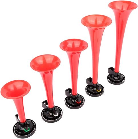 super loud 5 Trumpet Musical Dukes Hazzard Horn Kit Compressor Dixie Musical Air Horn for Any 12V Vehicles Trucks Lorrys Trains Boats Cars Vans Kit in Saudi Arabia