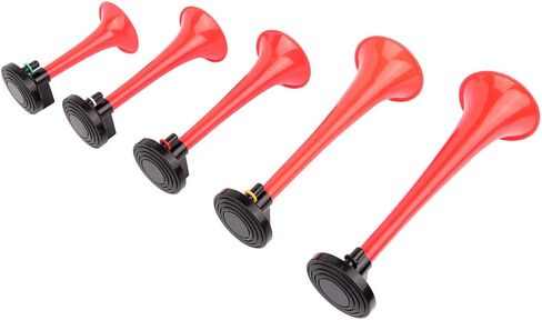super loud 5 Trumpet Musical Dukes Hazzard Horn Kit Compressor Dixie Musical Air Horn for Any 12V Vehicles Trucks Lorrys Trains Boats Cars Vans Kit in Saudi Arabia