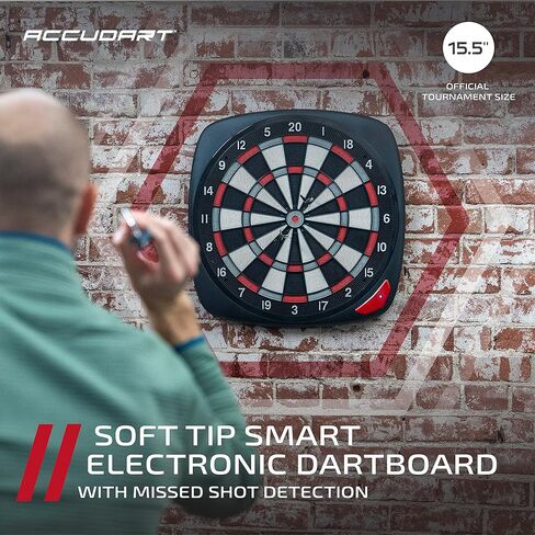 Accudart SDBA1 and SDBC4 Electronic Soft Tip Smart Dartboard with Online Game Play in Saudi Arabia