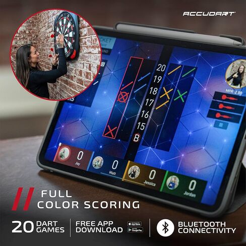 Accudart SDBA1 and SDBC4 Electronic Soft Tip Smart Dartboard with Online Game Play in Saudi Arabia