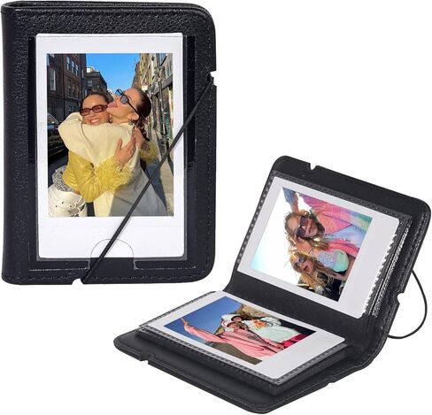 WOGOZAN 64 Pocket Photo Album, Polaroid Album Book for Fujifilm Instax Mini 12/11/SE/99/90/EVO/Link/Liplay Instant Camera, 2.15x3.4 Inches Films, PU Mini Photo Album with Cover Display - Purple in Saudi Arabia