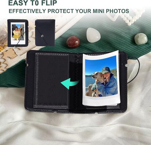 WOGOZAN 64 Pocket Photo Album, Polaroid Album Book for Fujifilm Instax Mini 12/11/SE/99/90/EVO/Link/Liplay Instant Camera, 2.15x3.4 Inches Films, PU Mini Photo Album with Cover Display - Purple in Saudi Arabia
