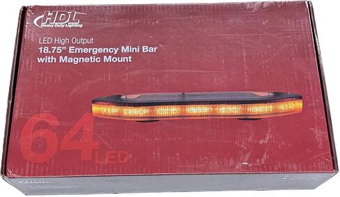 18.75" LED High Output Emergency 10 Pattern Strobe Magnetic Mini Rooftop Light Bar in Saudi Arabia