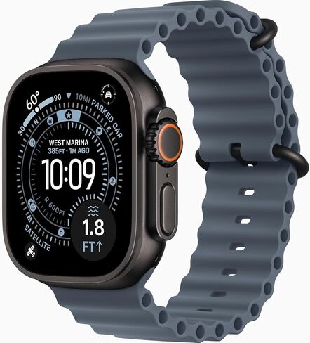 Apple Watch Ultra 3 [GPS + Cellular, 49mm] Black Titanium Case with Black Alpine Loop, Medium (Renewed) in Saudi Arabia