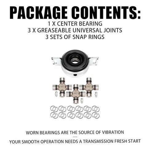 محمل دعم مركز عمود المحرك ومجموعات مفاصل U 3X متوافقة مع Toyota Tacoma 2WD 4WD 2016-2022 يستبدل 37230-09080 CBTT01 5-213X in Kuwait