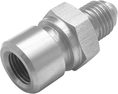 HZEL 3AN ذكر إلى M10X1.0 أنثى مقلوب محول خط الفرامل المضيئة، 3/16 بوصة موصل أنبوب خرطوم مضمن من الفولاذ المقاوم للصدأ، ملحقات مستقيمة لخط فرامل السيارات، ملاءمة عالمية in Saudi Arabia