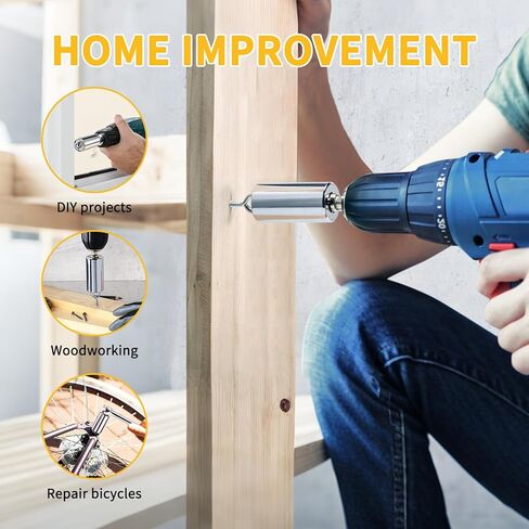 Universal Socket Self-Adjusting Wrench Set (7-19mm) – Fits Standard 1/4''-3/4'',Super Socket with Power Drill Adapter for Wrench Ratchet & Power Drill– Ideal Tool Gift for Men in Saudi Arabia