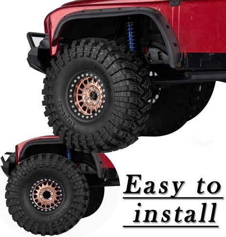 1.9 إطار مزدوج Beadlock RC عجلة RC لإطارات 1/10 SCX10 90046 AXI03007 TRX4 TRX6 VS4-10 Gen7 Gen8 MST CFX D90، إطار عجلة ألومنيوم 1.9 بوصة إطار شاحنة RC 4 قطع مع إزاحة قابلة للتعديل 4 قطع لون in Kuwait