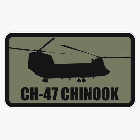 ملصق CH-47 Chinook Patch (مهزوم) لممتص الصدمات للنافذة مقاس 5 بوصة in Kuwait