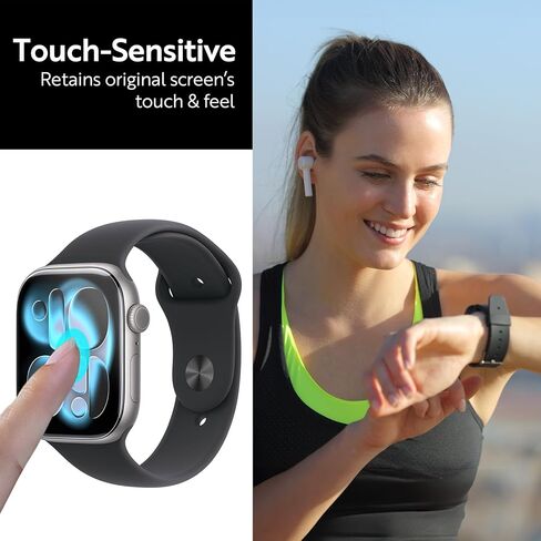 ArmorSuit 6 Pack Screen Protector for Apple Watch Series 11 46mm, Series 10 (46mm) Anti-Glare MilitaryShield Matte Film - Made in USA in Saudi Arabia