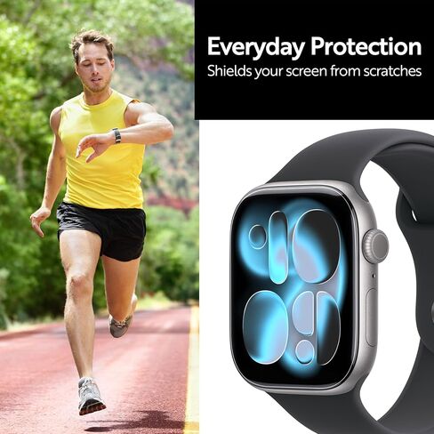 ArmorSuit 6 Pack Screen Protector for Apple Watch Series 11 46mm, Series 10 (46mm) Anti-Glare MilitaryShield Matte Film - Made in USA in Saudi Arabia
