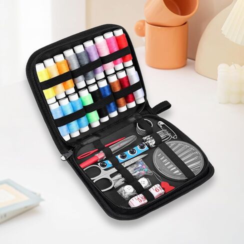 Sewing Kit for Adults with Thimbles, Scissors and Sewing Needles Thimble in Saudi Arabia