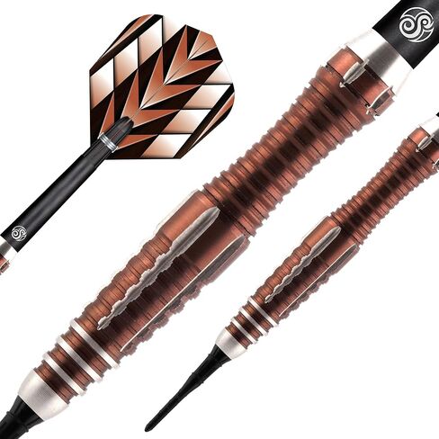 Shot Darts Soft Tip, Tribal Weapon Savage 19g, 90% Tungsten Barrels, Front Weighted with Precision Grips, Professional Dart Set and Flights Made in New Zealand, Plastic Tip Bar Darts in Saudi Arabia