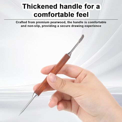 3 Pack Latte Art Pen Set Stainless Steel Latte Art Tools Coffee Drawing Tool with Wood Handle Double Ended Barista Accessories for Espresso Designs, Home and Cafe Use in Saudi Arabia