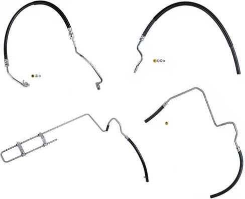 4pc Power Steering Pressure Return Hose Replacement Parts For Ford F150 5.4L 04-08 W Switch Port in Saudi Arabia