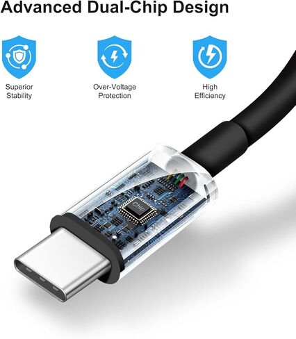 شاحن USB C سريع لأجهزة iPhone 15/15 Pro/15 Pro Max/15 Plus، iPad Pro، iPad Air 5th/4th، iPad الجيل العاشر، شاحن حائط iPad Mini 6,20W PD مع كابل شحن USB C إلى C بطول 6 أقدام in Saudi Arabia