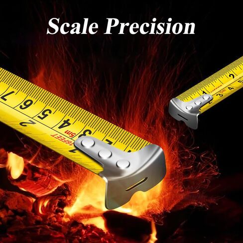 25Ft Tape Measure – Heavy Duty Self-Locking Retractable Measuring Tape with Fraction Markings, for Construction, Carpentry, and DIY in Saudi Arabia