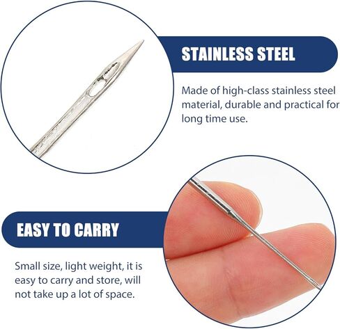 60Pcs Sewing Machine Needles Set Professional Needles for Sewing Portable Stitching Needles Compatible with Household Sewing Machines Each A- Ha- Ha- Ha- Ha- Ha- in Saudi Arabia