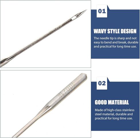 60Pcs Sewing Machine Needles Set Professional Needles for Sewing Portable Stitching Needles Compatible with Household Sewing Machines Each A- Ha- Ha- Ha- Ha- Ha- in Saudi Arabia