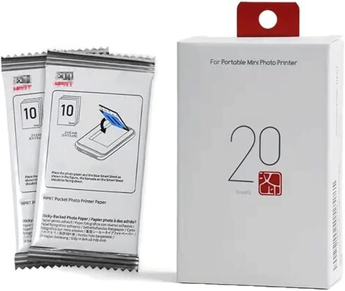ورق صور فاخر مقاس 2x3 بوصة من Zink مع ظهر لاصق - مقاوم للماء، ومقاوم للتلطخ، ومقاوم للتمزق، وجاف فوري (50 ورقة) in Kuwait