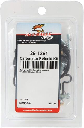 طقم إصلاح المكربن ​​لجميع الكرات 26-1261 (26-1261 Yamaha YFM350ER Moto-4 1988-1993) in Saudi Arabia