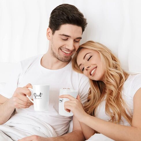 هدايا الحمل للأم المتوقعة - هدايا الأم الجديدة للنساء بعد الولادة، بما في ذلك أكواب الأم والأب EST 2024، وجوارب الأطفال، أفضل الهدايا للكشف عن الجنس للأم الجديدة، وهدايا الآباء الجدد للأزواج in Kuwait