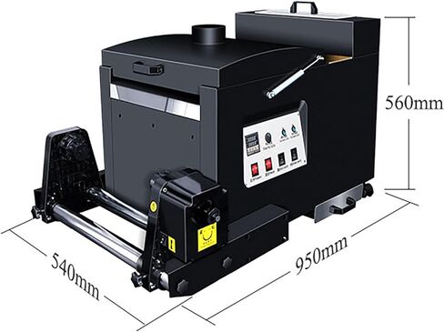 A3 DTF Powder Shaking Machine 13.4in (340mm) DTF Automatic DTF Powder Shaker Machine Economic Automatic DTF Powder Shaker and Dryer Machine Heating TPU Adhesive for DTF Printing on T-Shirts Clothes in Saudi Arabia