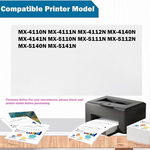 Remanufactured MX51NUSA Drum Unit Replacement for Sharp MX-51NU-SA for MX 4110N 4111N 4140N 4141N 5110N 5111N 5140N 5141N Printer (4PK Black/Cyan/Magenta/Yellow) in Saudi Arabia