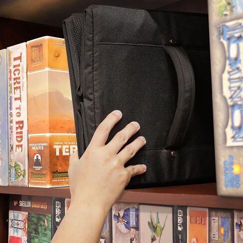 حقيبة كتف ENHANCE Board Game - وحدة تخزين ألعاب لوحة إصدار جامعي مع حزام كتف وجيوب إكسسوارات للنرد والبطاقات والمزيد - حامل معزز يحمي ألعاب الطاولة (أخضر تنين) in Saudi Arabia