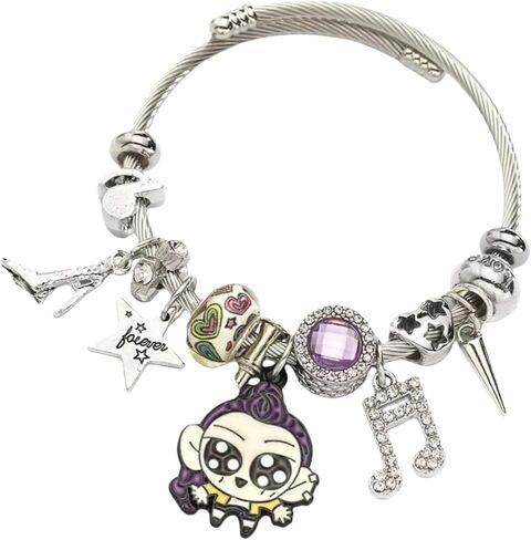 SAVITO Korean Pop Merch Bracelet, Charm Bracelets with Beads and Adjustable Chain for Stuff Cosplay Costume Outfit, Chirstmas Jewelry Gift for Girls, Fans in Saudi Arabia