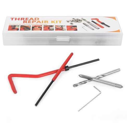 M4 Thread Repair Kit 25Pcs, Helicoil Restoring Thread Repair Tools M4 Metric Thread Repair Insert Kit with Transparent Plastic Box, for Auto Repairing in Saudi Arabia
