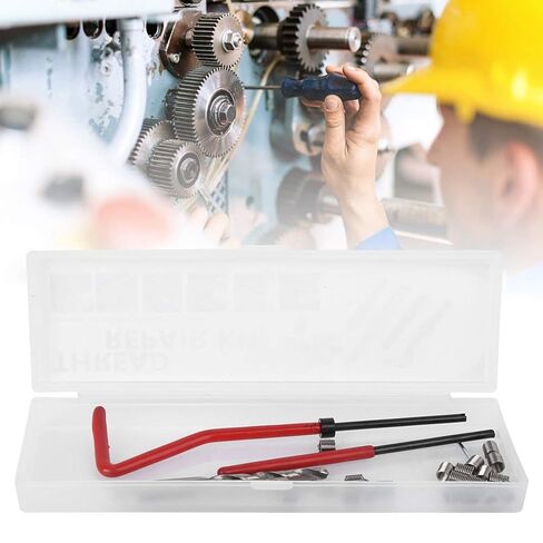 M4 Thread Repair Kit 25Pcs, Helicoil Restoring Thread Repair Tools M4 Metric Thread Repair Insert Kit with Transparent Plastic Box, for Auto Repairing in Saudi Arabia