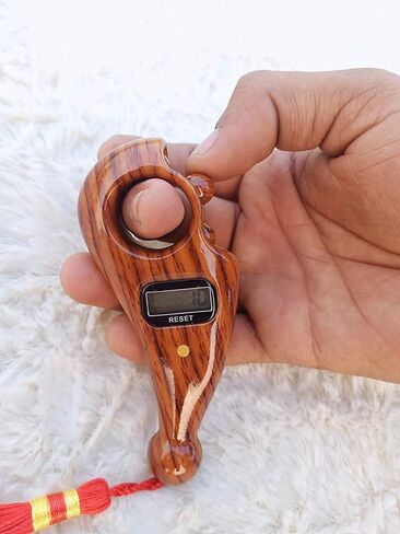 "Prayer Beads Finger Counter for Pooja Meditation Prayer Japa Puja Mala Plastic Bead Portable Rotating Digital Counter (Multi)" in Saudi Arabia