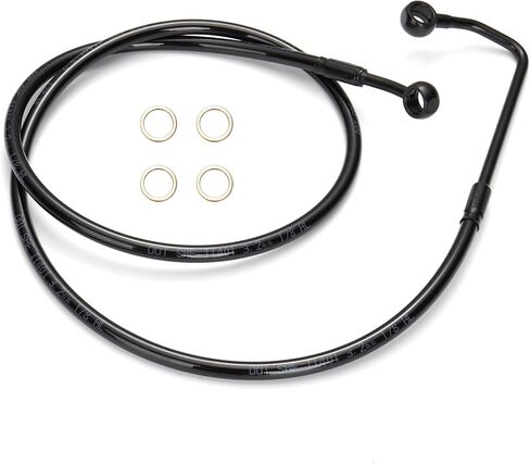 MoKitDora 14" Handlebar Front Upper Brake Line Cable for Harley Softail 2011-2017 Heritage FLSTC Fat Boy FLSTF with ABS Brakes, Black in Saudi Arabia