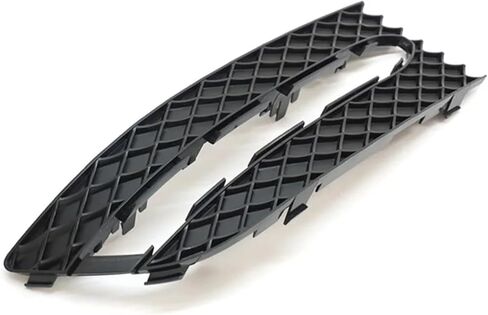 Car Front Bumper Fog Light Grille Cover With Chrome Frame Compatible With Mercedes-Benz SLK Class R172 W172 2012-2016 Right(Left) in Saudi Arabia