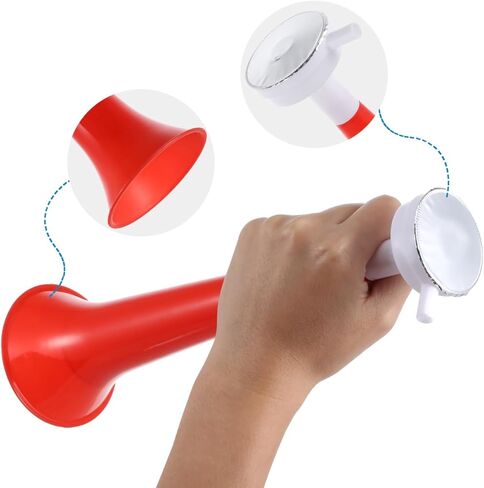 Garneck 10Pcs Plastic Stadium Horns, Trumpet Horns, Blow Horn Noise Makers Cheering Props for Sporting Events Games Graduation Party, Random Color in Saudi Arabia