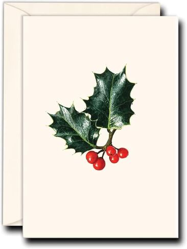 Earth Sky + Water - English Holly Notecard Set - 8 Blank Cards with Envelopes in Saudi Arabia